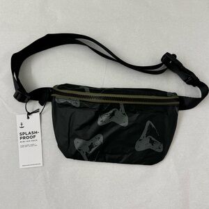 Aloha Collection Mini Hip Pack Shark Tooth Print on Black